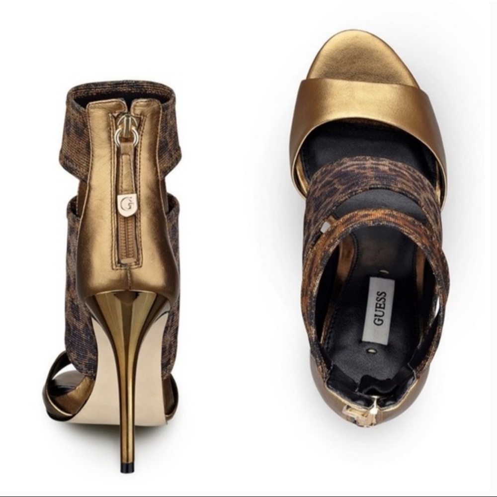 GUESS CAYEN CUTOUT HEELS - Picture 3 of 5